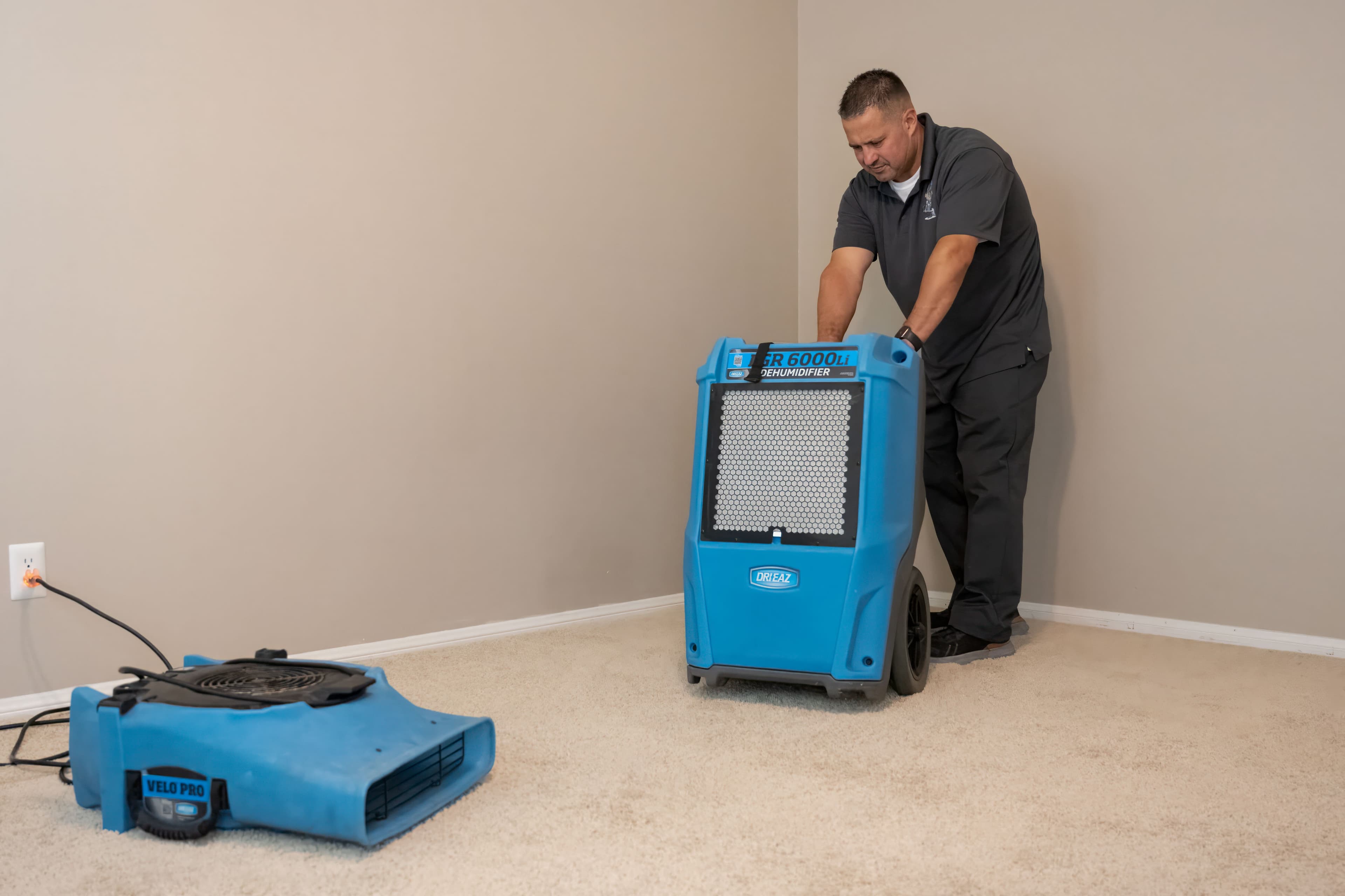 RestoreIQ technician completing careful restoration work